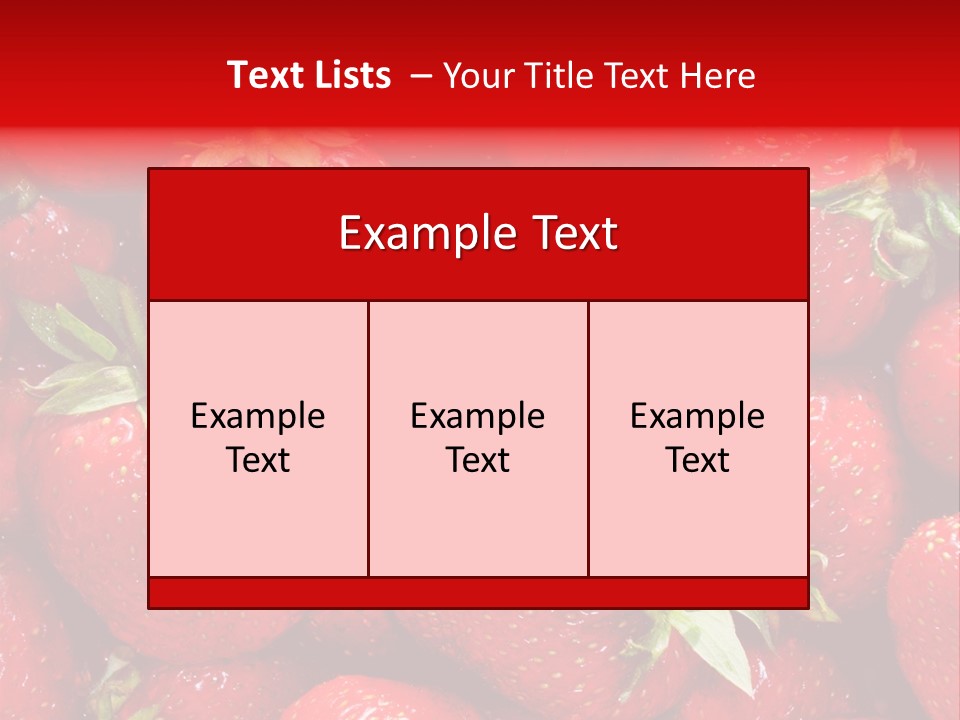 Egyptian Strawberries PowerPoint Template