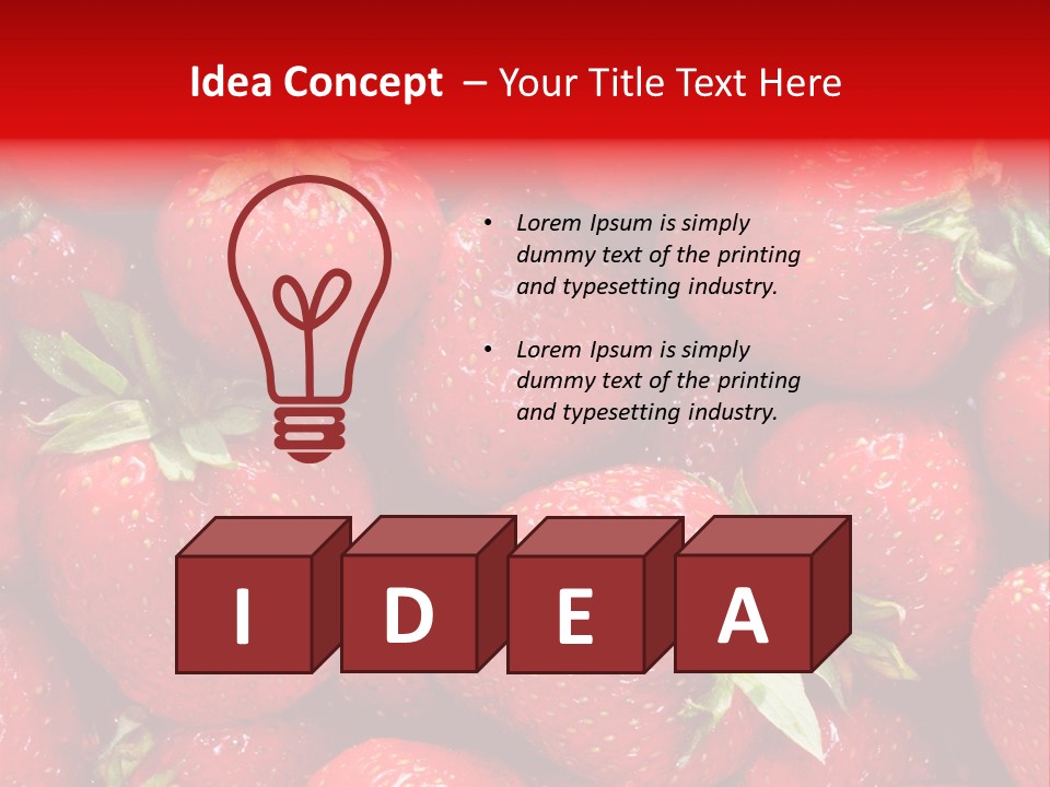 Egyptian Strawberries PowerPoint Template