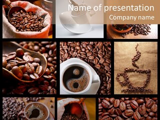 Texture Beverage Background PowerPoint Template