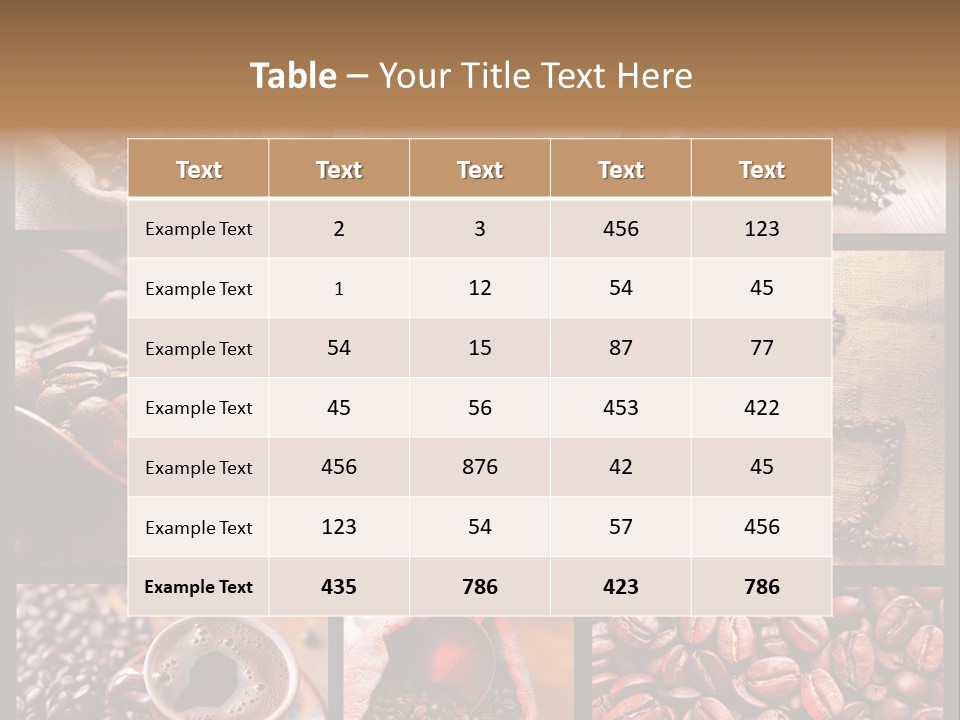 Texture Beverage Background PowerPoint Template