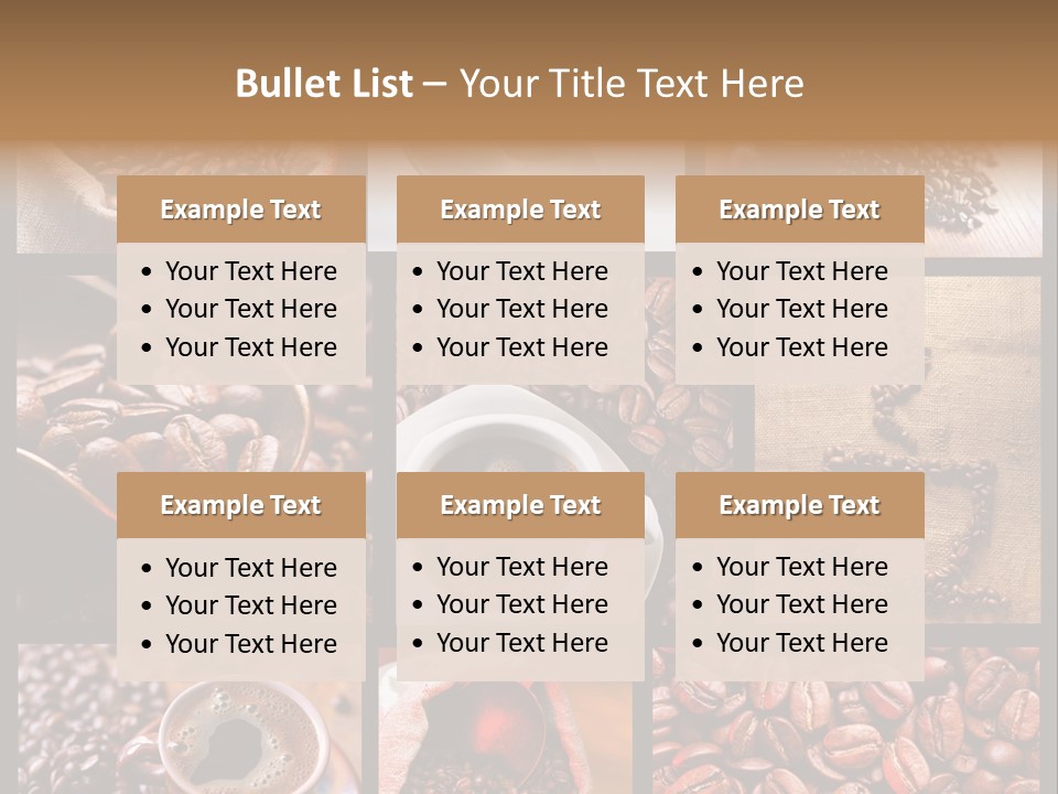 Texture Beverage Background PowerPoint Template