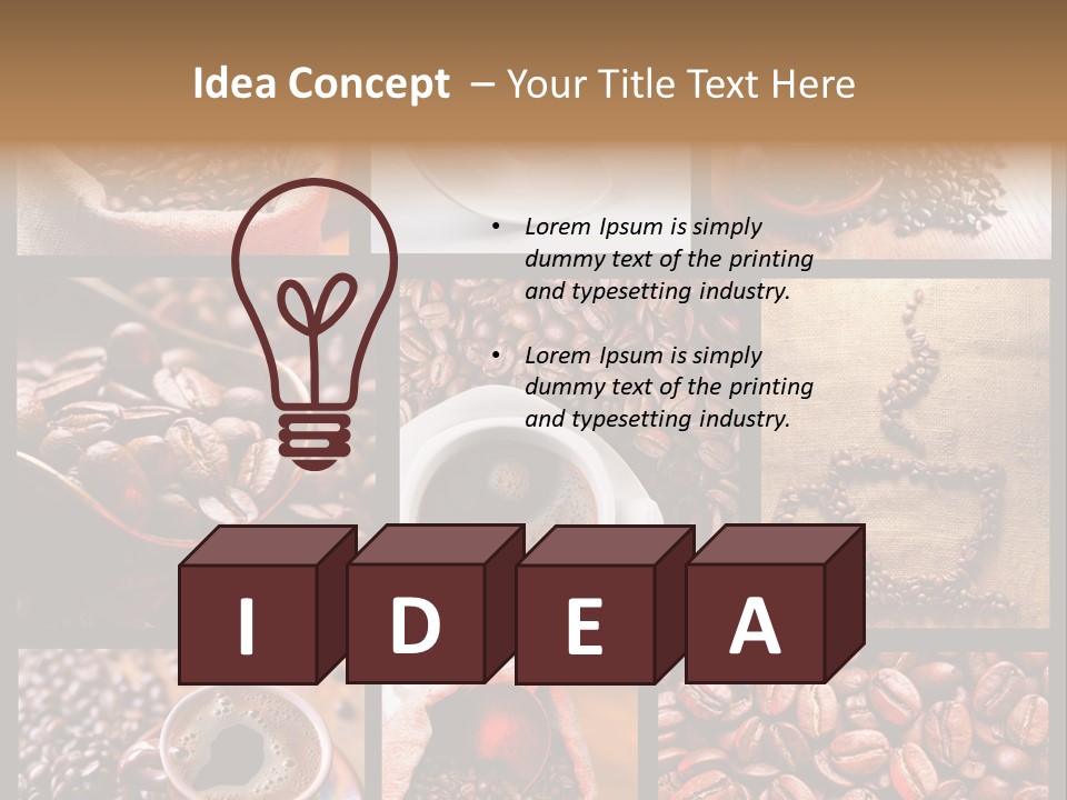 Texture Beverage Background PowerPoint Template