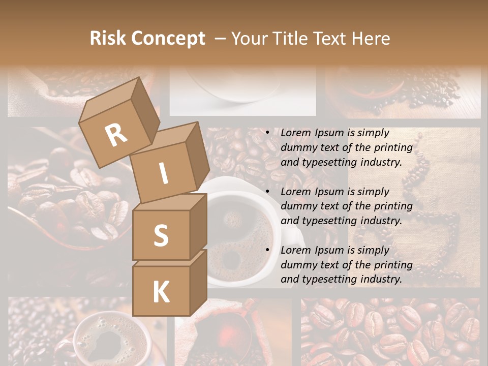 Texture Beverage Background PowerPoint Template