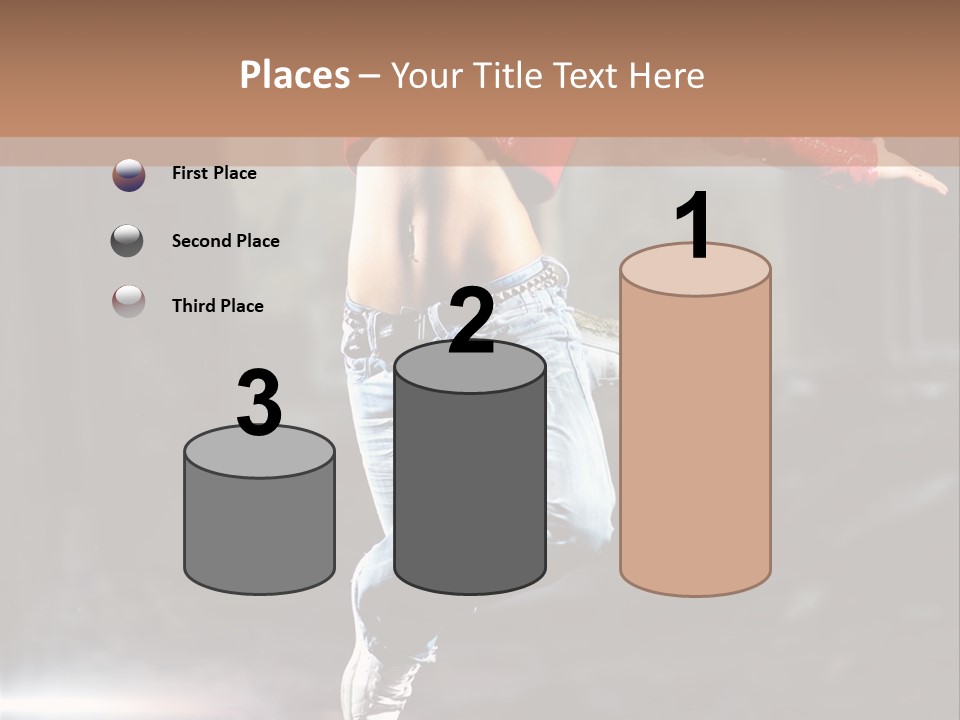 Woman Dancing PowerPoint Template