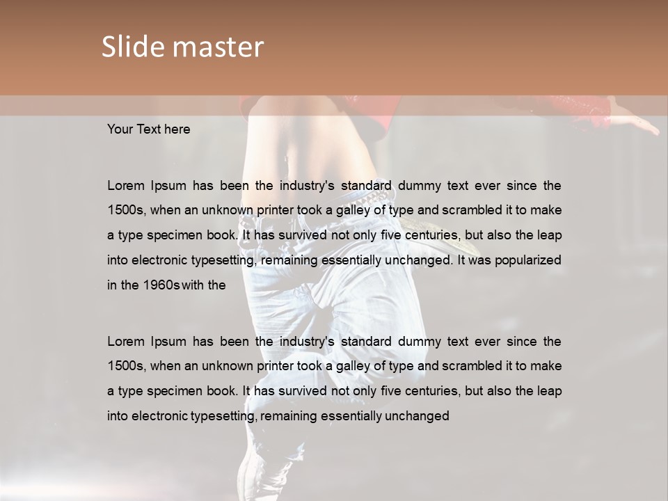 Woman Dancing PowerPoint Template