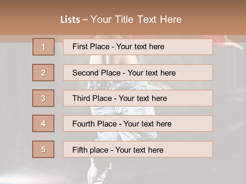 Woman Dancing PowerPoint Template
