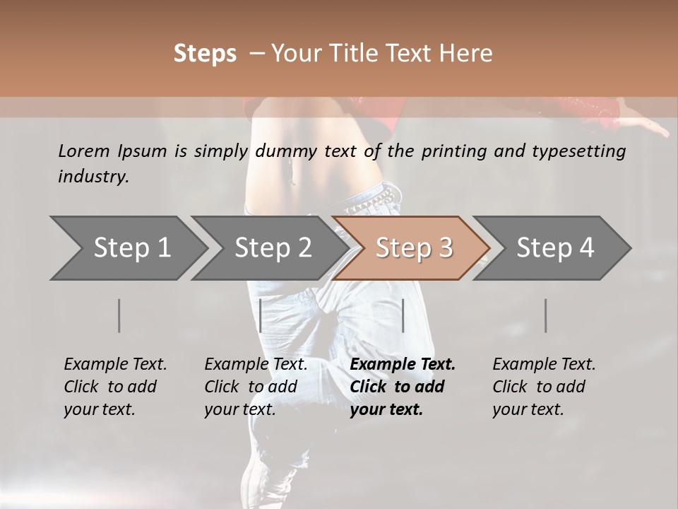 Woman Dancing PowerPoint Template