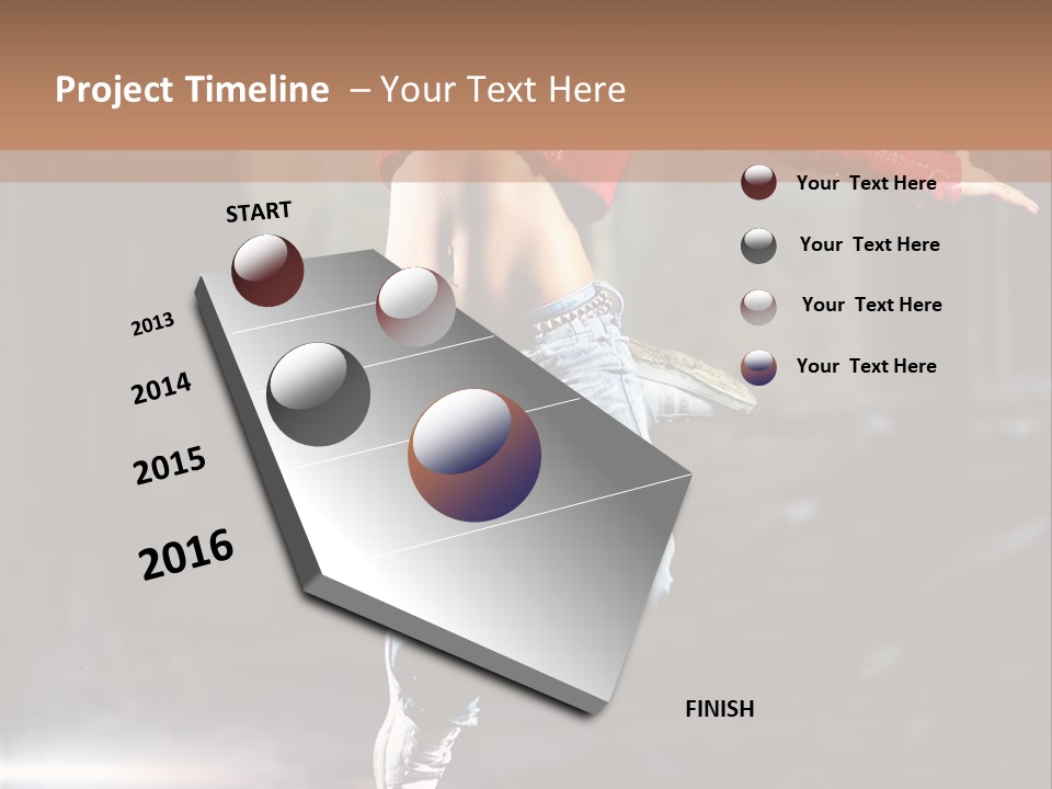 Woman Dancing PowerPoint Template