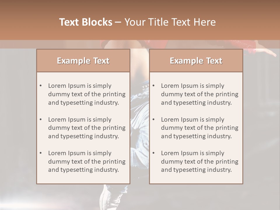 Woman Dancing PowerPoint Template