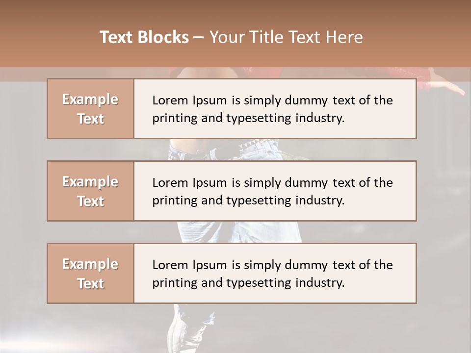 Woman Dancing PowerPoint Template