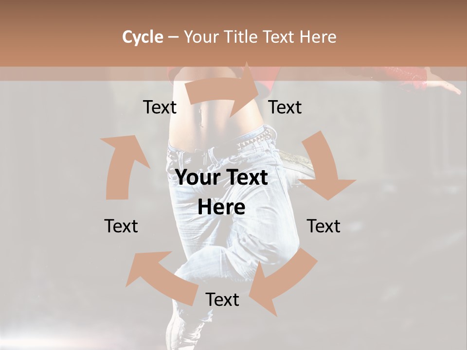Woman Dancing PowerPoint Template