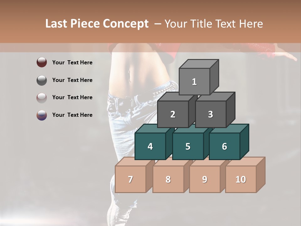 Woman Dancing PowerPoint Template