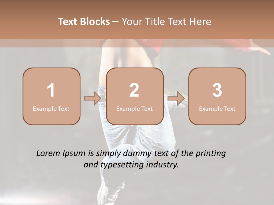 Woman Dancing PowerPoint Template