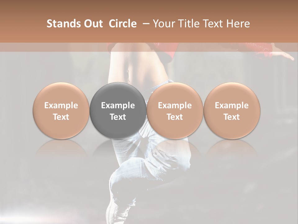 Woman Dancing PowerPoint Template