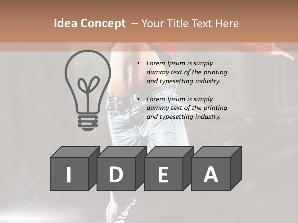 Woman Dancing PowerPoint Template