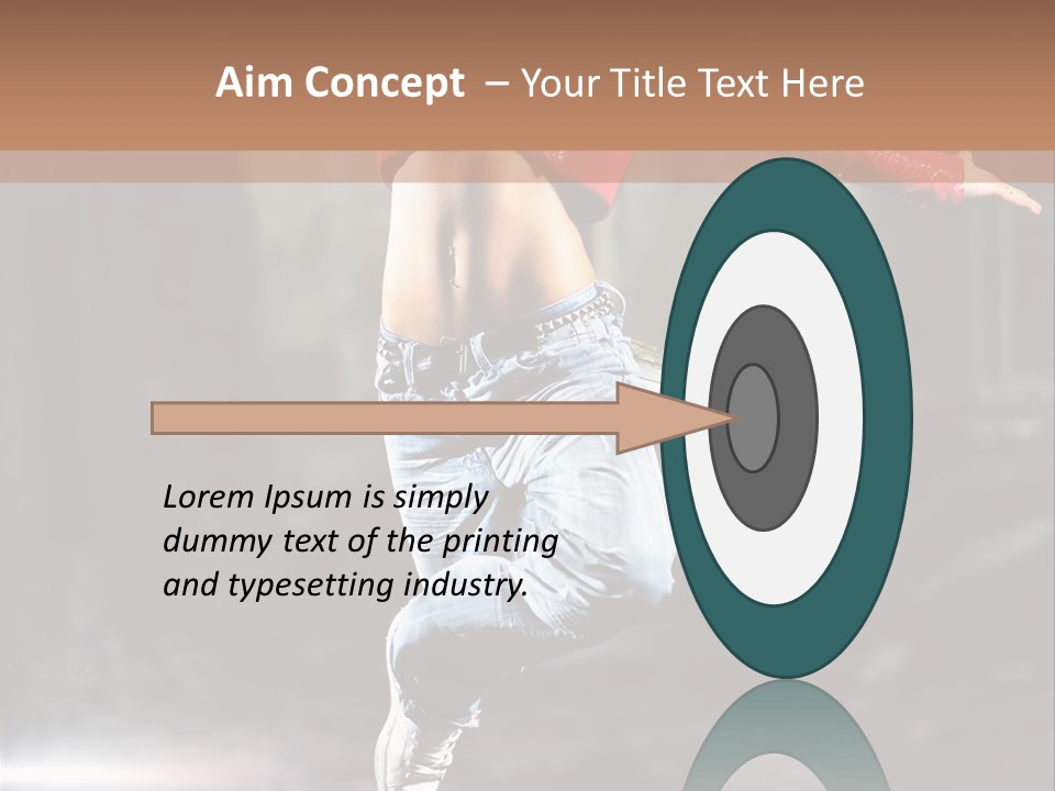 Woman Dancing PowerPoint Template