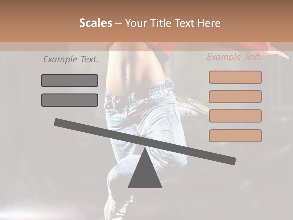 Woman Dancing PowerPoint Template