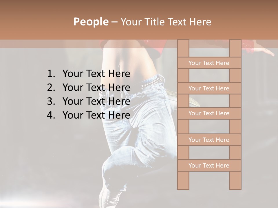 Woman Dancing PowerPoint Template