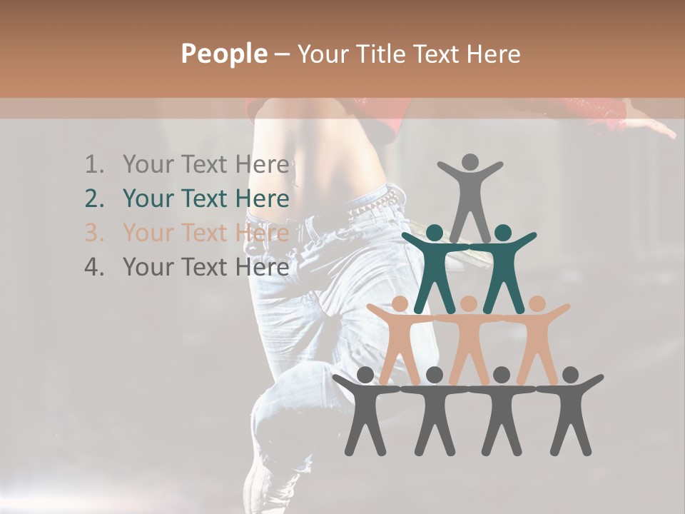 Woman Dancing PowerPoint Template