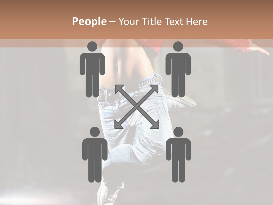 Woman Dancing PowerPoint Template