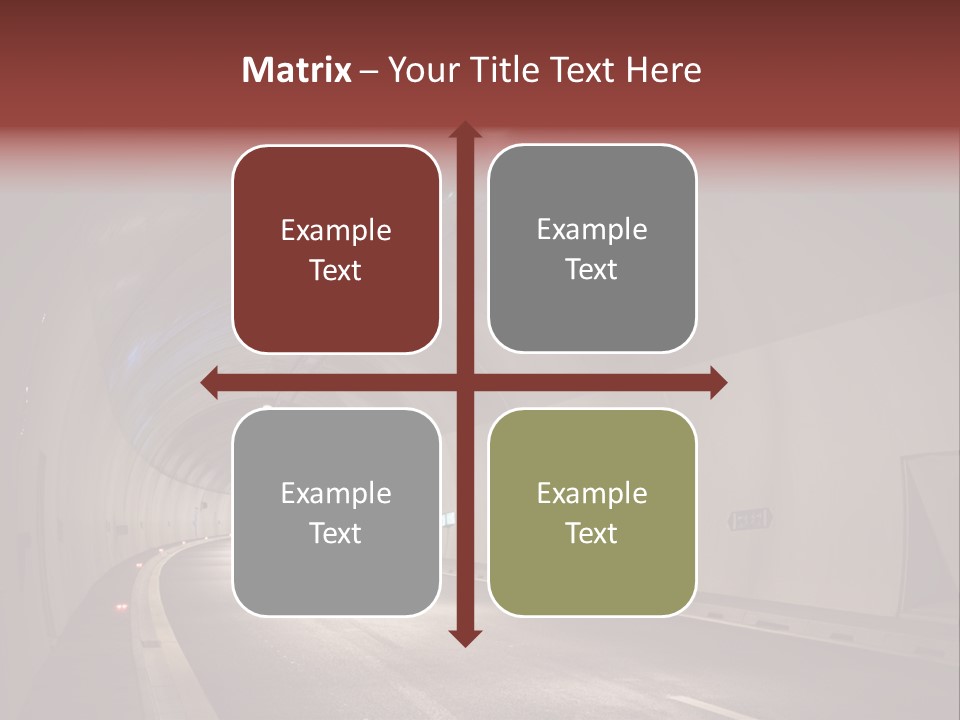 Highway Tunnel PowerPoint Template