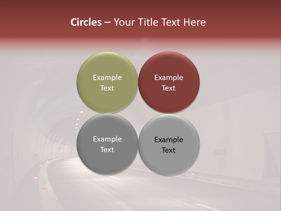 Highway Tunnel PowerPoint Template