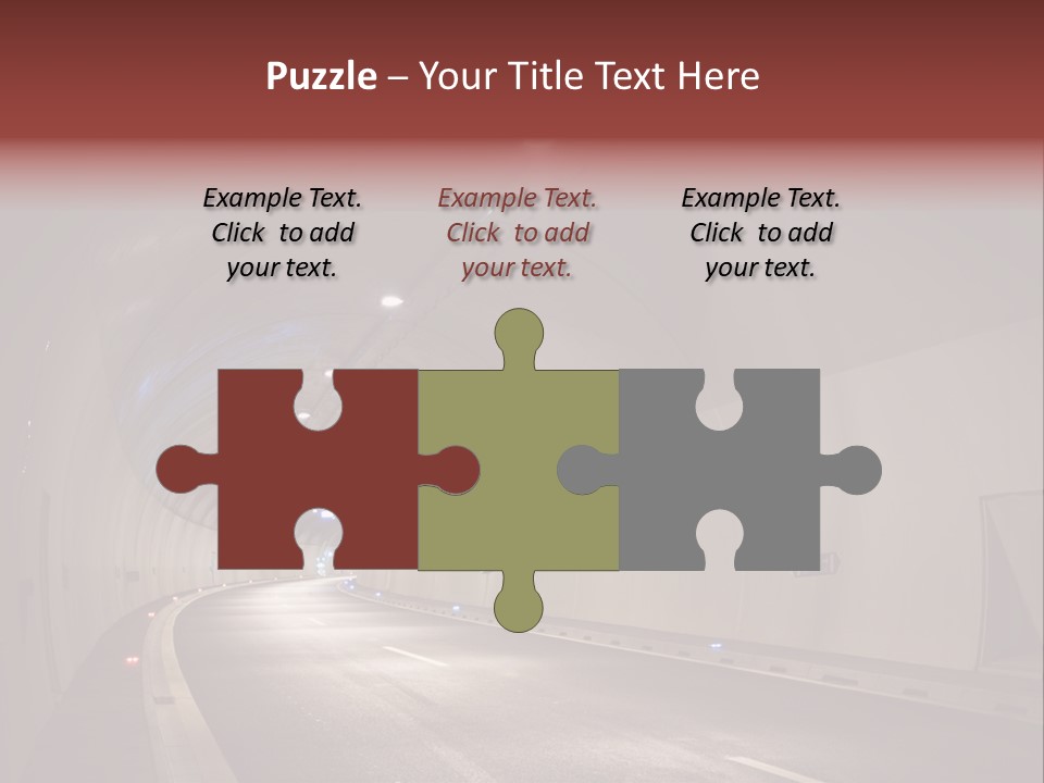 Highway Tunnel PowerPoint Template