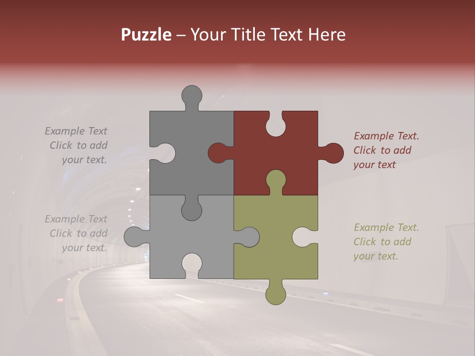 Highway Tunnel PowerPoint Template