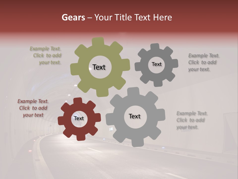 Highway Tunnel PowerPoint Template