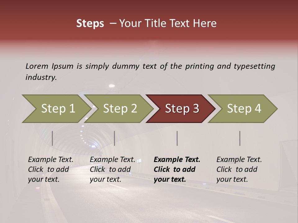 Highway Tunnel PowerPoint Template