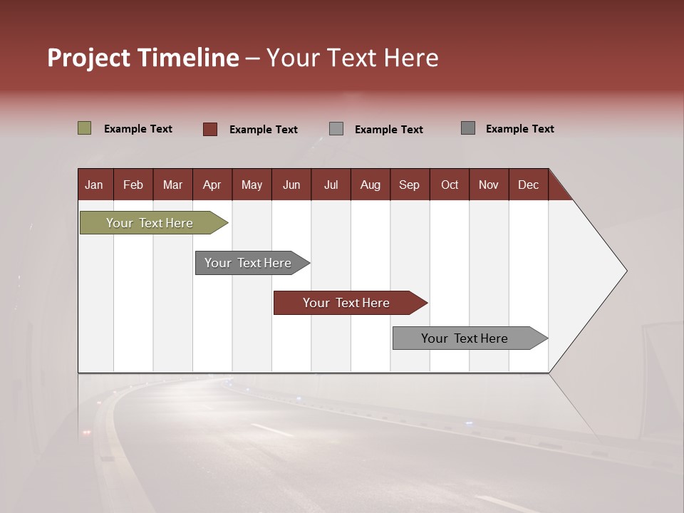 Highway Tunnel PowerPoint Template