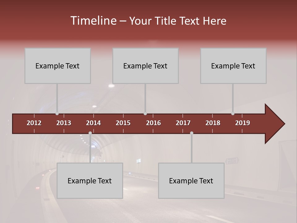 Highway Tunnel PowerPoint Template