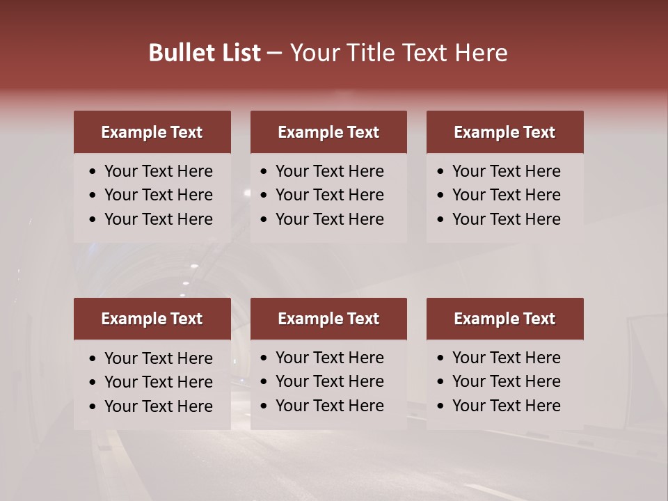 Highway Tunnel PowerPoint Template
