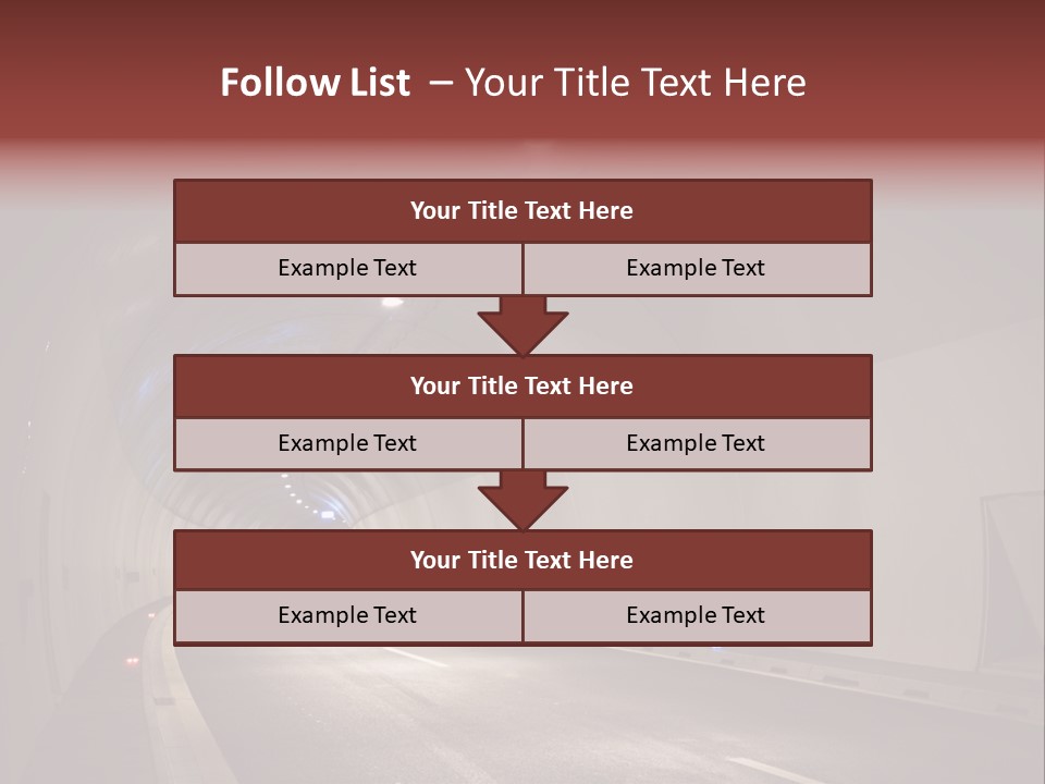 Highway Tunnel PowerPoint Template