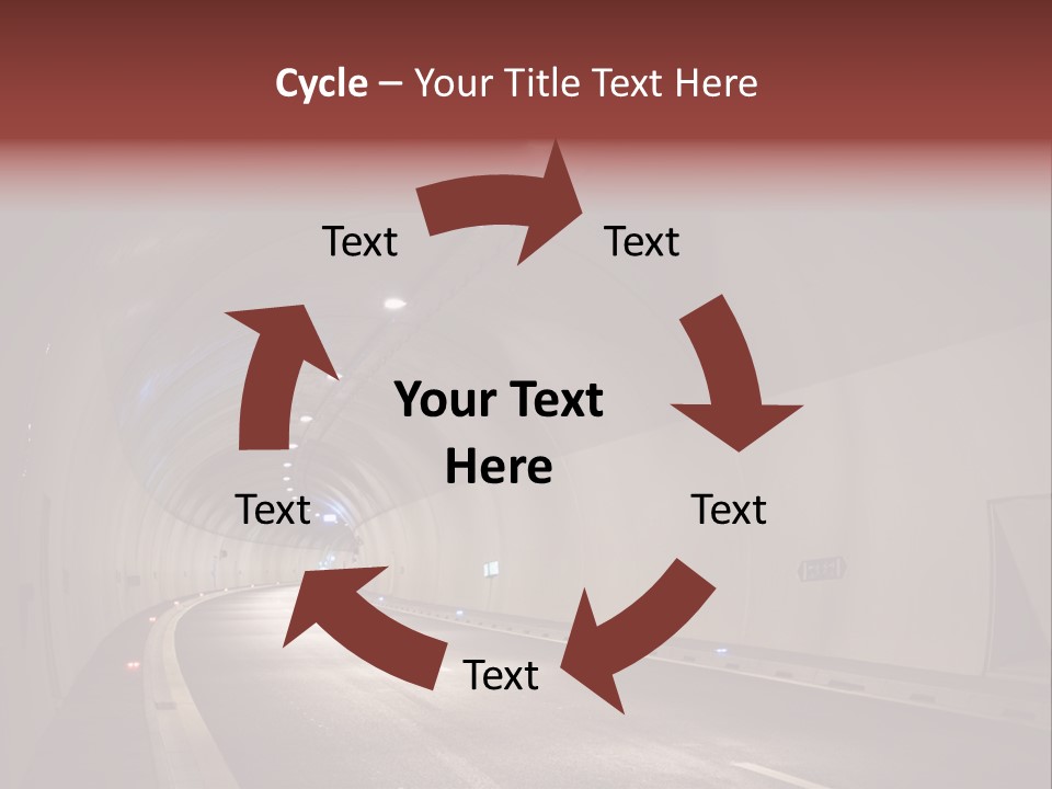 Highway Tunnel PowerPoint Template