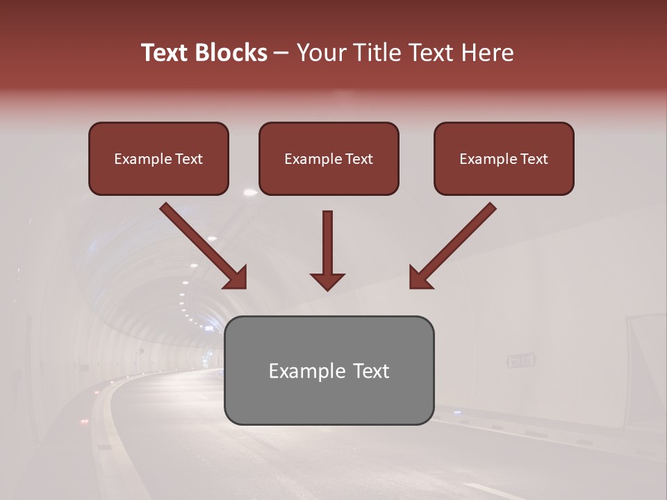 Highway Tunnel PowerPoint Template