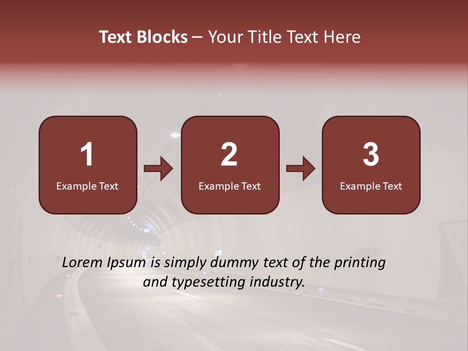 Highway Tunnel PowerPoint Template