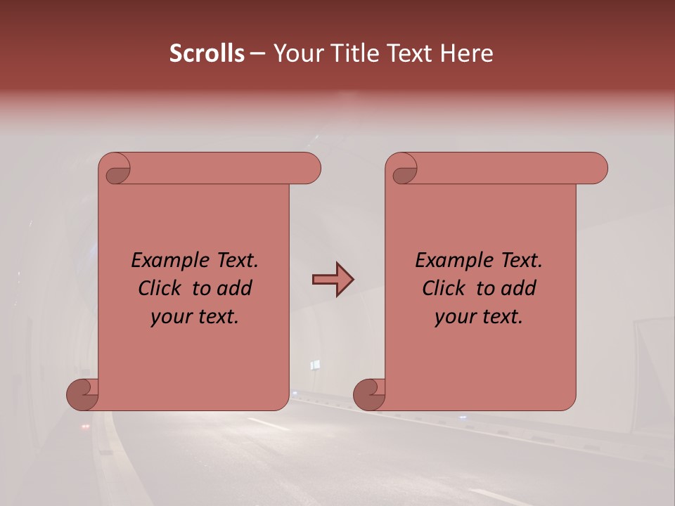 Highway Tunnel PowerPoint Template