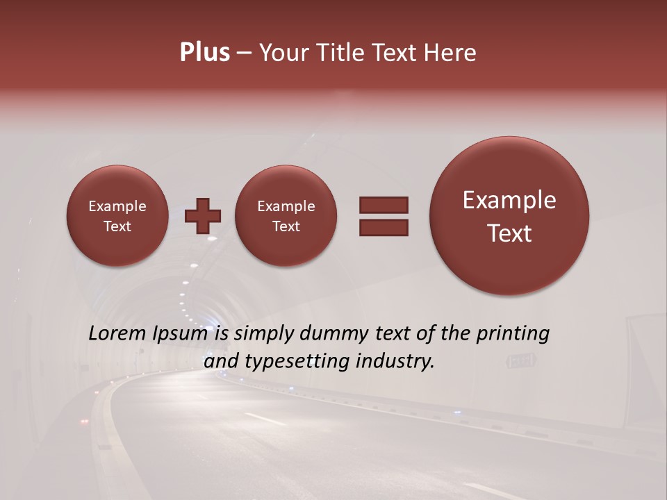 Highway Tunnel PowerPoint Template