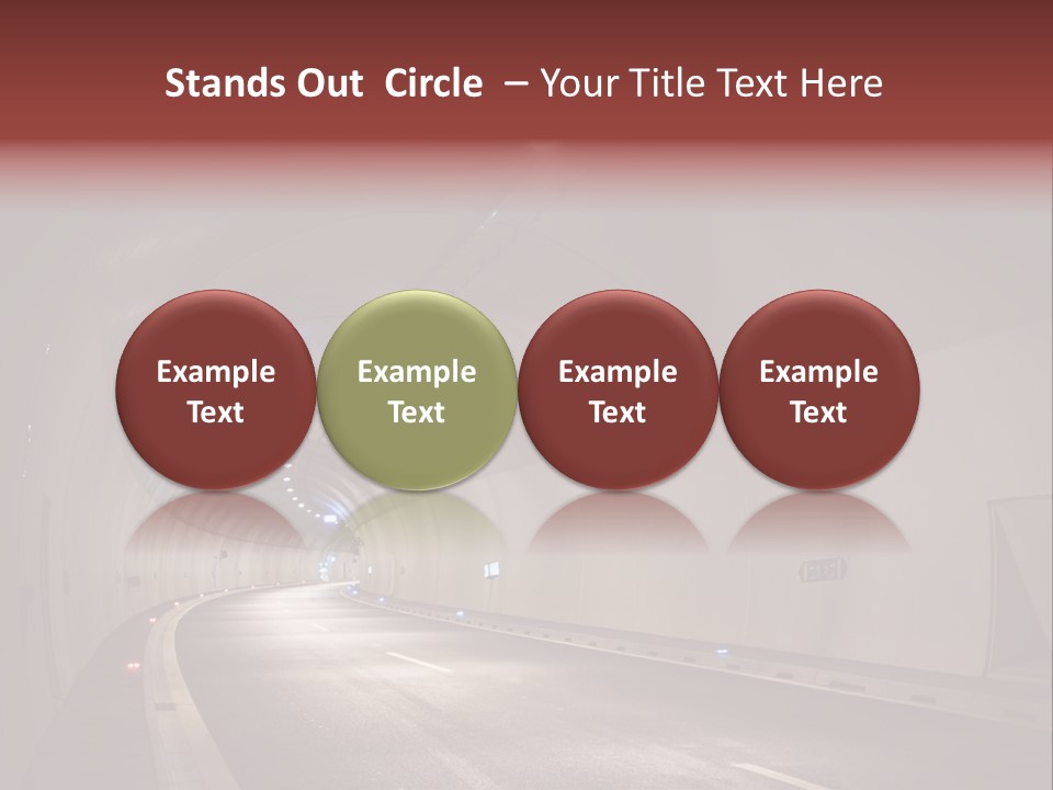 Highway Tunnel PowerPoint Template