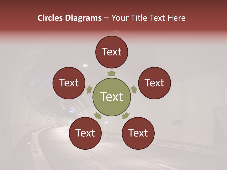 Highway Tunnel PowerPoint Template