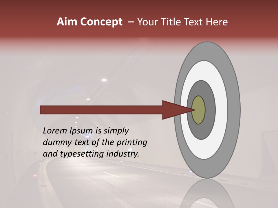 Highway Tunnel PowerPoint Template