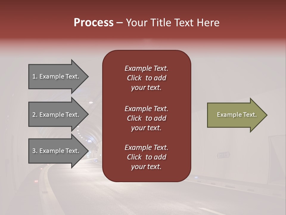 Highway Tunnel PowerPoint Template