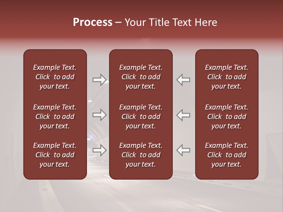 Highway Tunnel PowerPoint Template