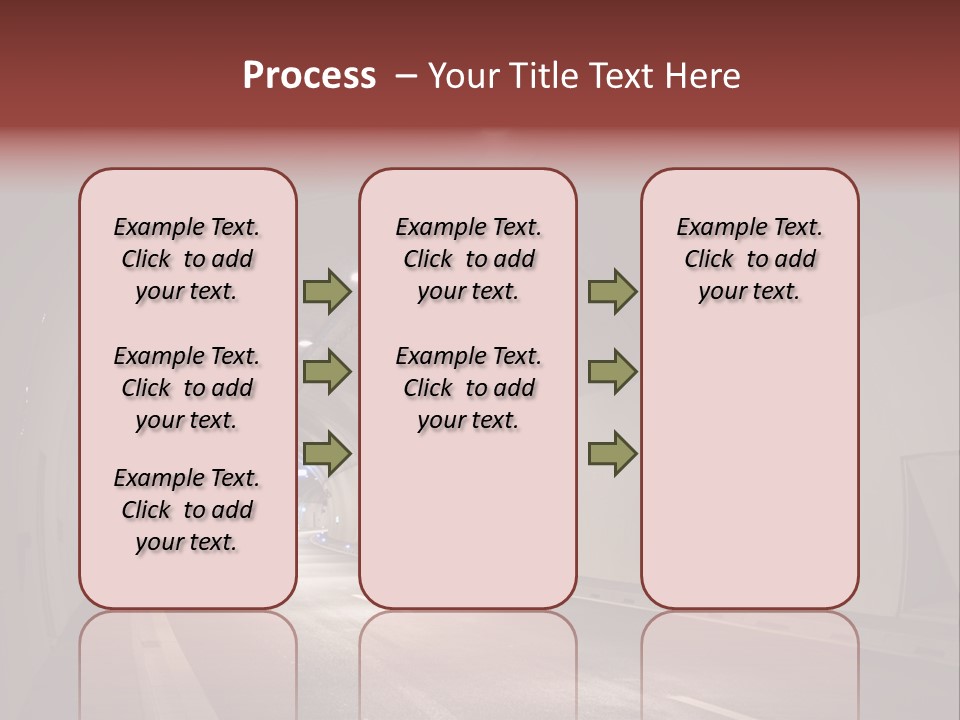 Highway Tunnel PowerPoint Template