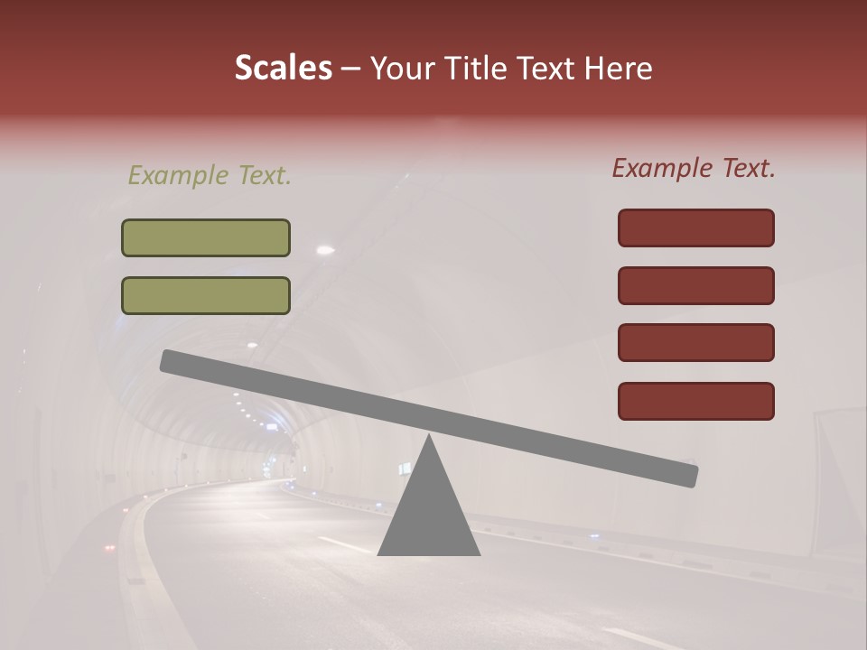 Highway Tunnel PowerPoint Template