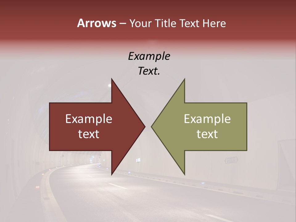 Highway Tunnel PowerPoint Template