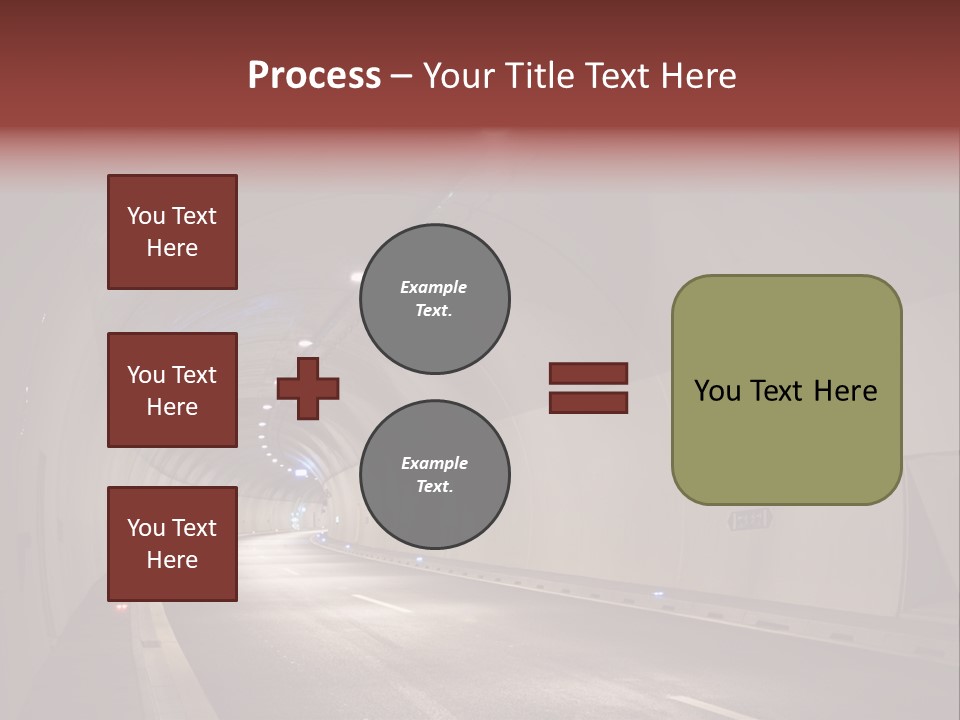 Highway Tunnel PowerPoint Template