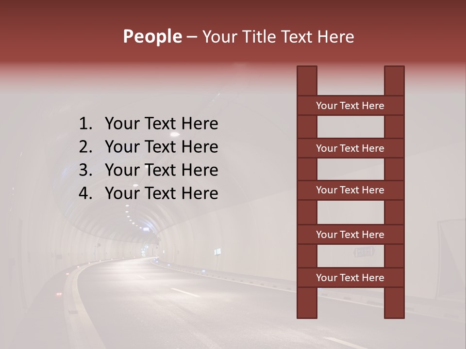 Highway Tunnel PowerPoint Template
