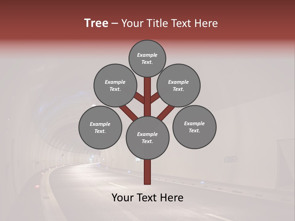 Highway Tunnel PowerPoint Template